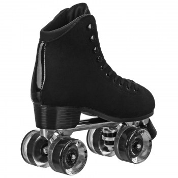 DriftR Black Suede Outdoor Roller Skates!