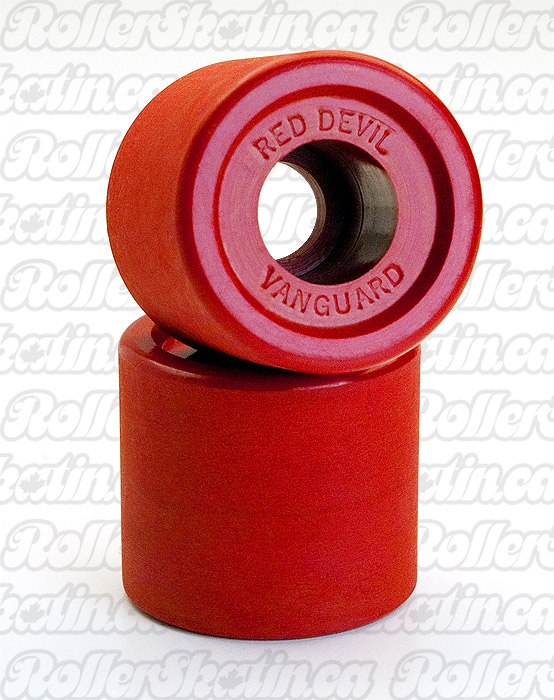 Vanguard Red Devil Hard Vanathane Roller Skate Wheels like White