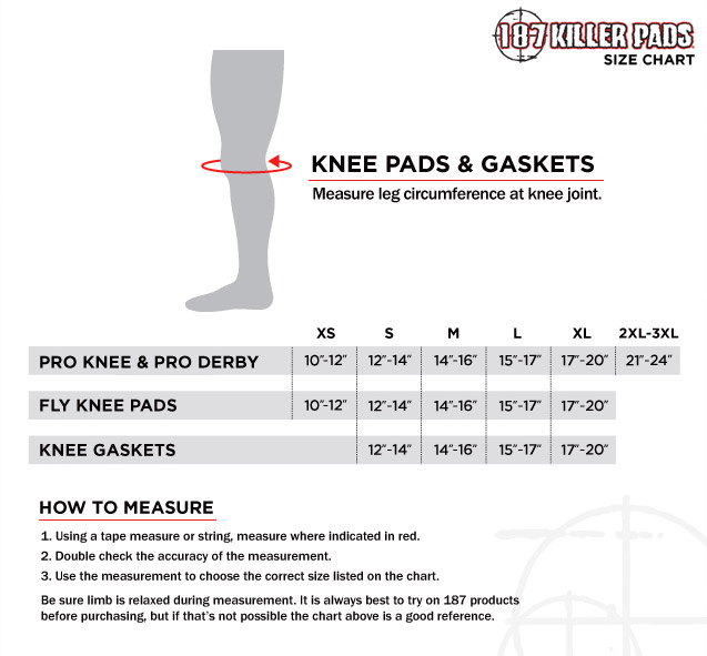 187KneePad GasketSizing