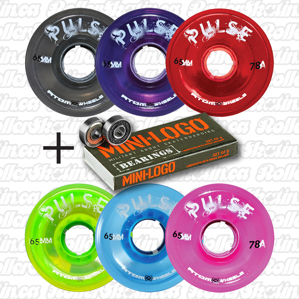 ATOM Pulse Outdoor Wheels 8-Pack+BIONIC Bearings Installed!