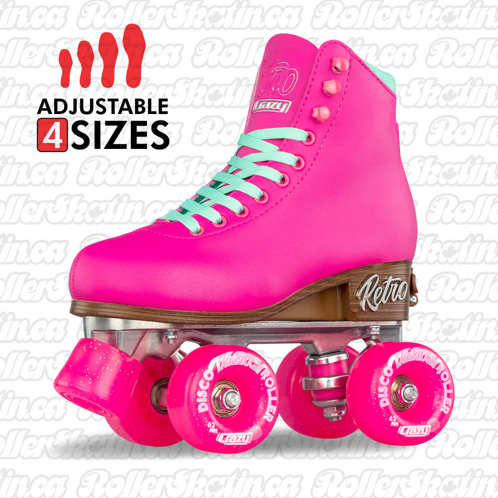 INSTOCK! CRAZY Retro Roller Premium Adjustable Youth Skates!