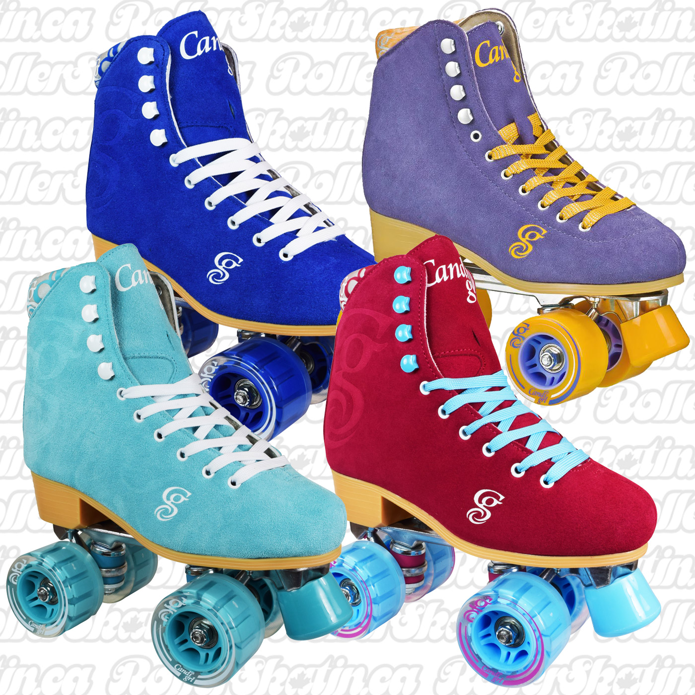 suede roller skate boots