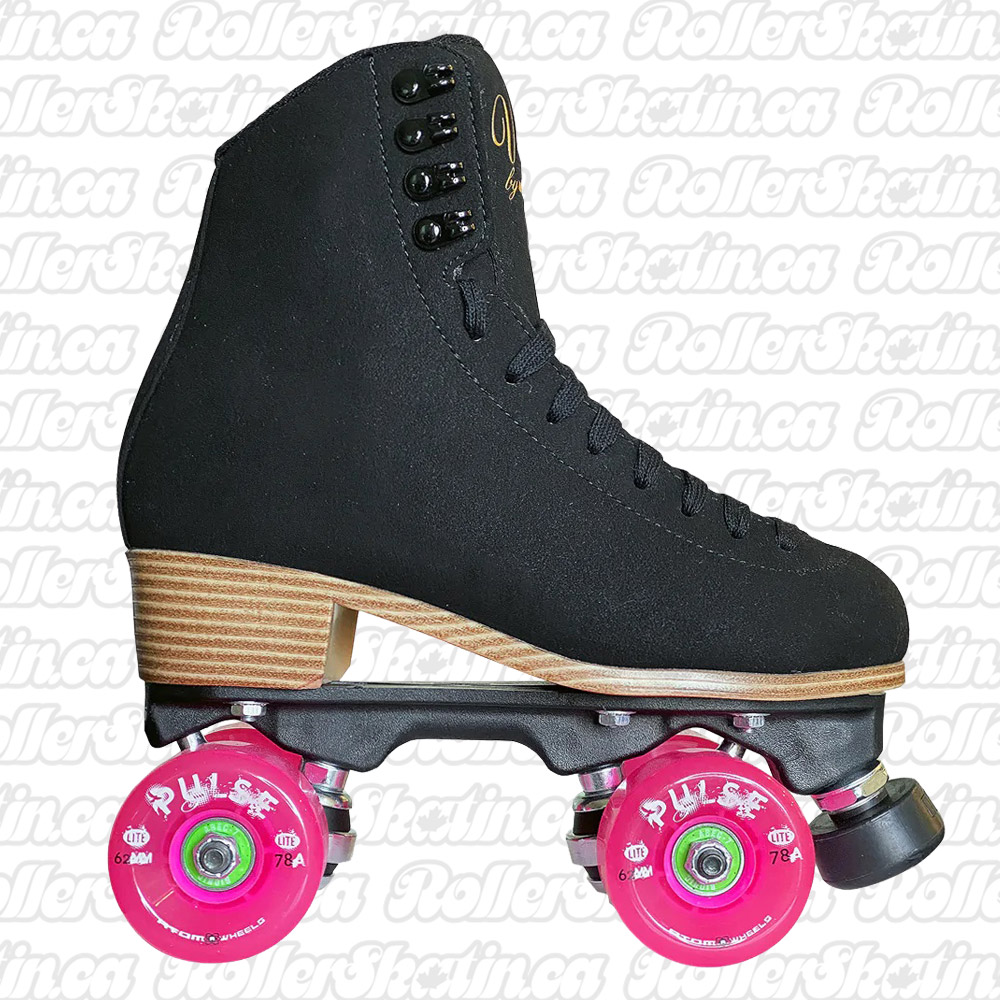 Jackson VISTA Viper Nylon Plate Outdoor Roller Skates Black - Pink PULSE Lite