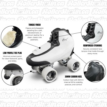 BONT SPIN Carbon Tracer Skate White