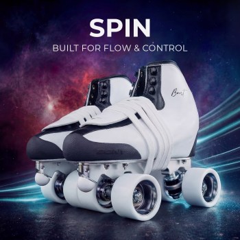BONT SPIN Carbon Tracer Skate White
