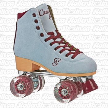 Candi Girl Carlin Blue/Burgundy Suede Roller Skates!