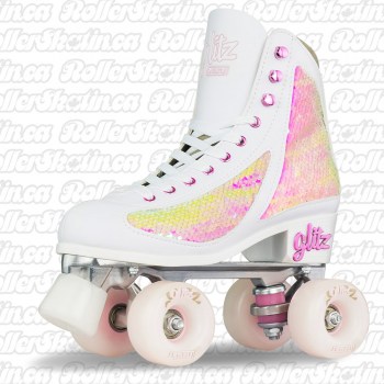 CRAZY DISCO GLITZ Strawberry Pearl Roller Skates