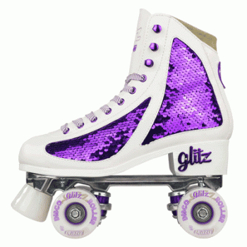 CRAZY DISCO GLITZ Amethyst Roller Skates