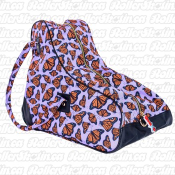 LENEXA Skate Shaped Heavy Duty Roller Skate Bag - Butterfly