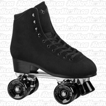 PACER Slider Black Suede Indoor/Outdoor Roller Skate