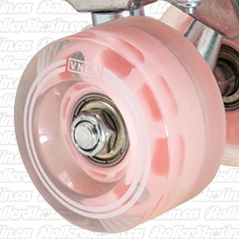 VNLA Parfait Coral Pink Outdoor Wheels with Bearings! 8-Packs